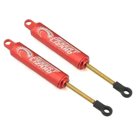 Yeah Racing YEA-DDL-100RD Aluminum 100mm Desert Lizard Two Stage Internal Spring Shocks (Red) (2)