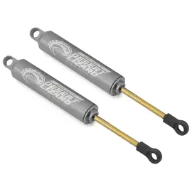 Yeah Racing YEA-DDL-110GM Gun Metal Aluminum 110mm Desert Lizard Two Stage Internal Spring Shocks (2)