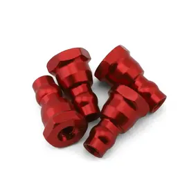 Quasi Speed QS-5099MRE Five Seven Designs Metric Shock Stand Offs (Red) (4) (6mm)