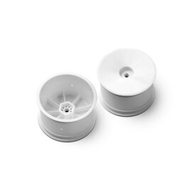 Xray XRA329913-H  White 2wd Rear Wheel Aerodisk with 12mm Hex (2) - Hard 329913-H