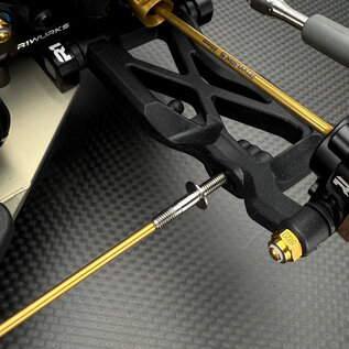 R1wurks R1-900116  Titanium Lower Shock Mounts, Rear for B7 / B84 Series