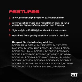 R1wurks R1-990063-1  CVA Barrel, Titanium for B7 / B84 Series