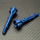 R1wurks R1-900144-1  Blue Ultra Lightweight Rear CVA Axle, Titanium for B7