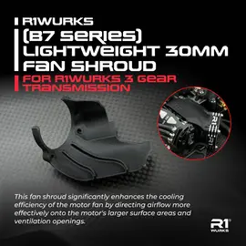 R1wurks R1-900166 Lightweight 30mm Fan Shroud, [For R1WURKS 3 Gear] for B7