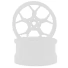 DS Racing DSC-DF-002  DS Racing Feathery Split Spoke Drift Wheels (Matte White) (2) (6mm Offset) w/12mm Hex
