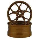 DS Racing DSC-DF-008  DS Racing Feathery Split Spoke Drift Wheels (Bronze) (2) (6mm Offset) w/12mm Hex