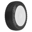 Proline Racing PRO1031713 1/14 Hole Shot 3.0 F/R Tire MTD 12mm White Velocity (4): Typhon GROM