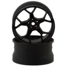 DS Racing DSC-DF-5Y2-8B-BM  DS Racing Feathery Split Spoke Drift Wheels (Matte Black) (2) (8mm Offset) w/12mm Hex