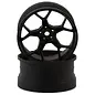 DS Racing DSC-DF-5Y2-8B-BM  DS Racing Feathery Split Spoke Drift Wheels (Matte Black) (2) (8mm Offset) w/12mm Hex