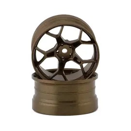 DS Racing DSC-DF-5Y2-8B-BZ  DS Racing Feathery Split Spoke Drift Wheels (Bronze) (2) (8mm Offset) w/12mm Hex