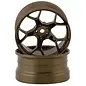 DS Racing DS-DF-5Y2-8B-BZ  DS Racing Feathery Split Spoke Drift Wheels (Bronze) (2) (8mm Offset) w/12mm Hex
