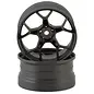 DS Racing DSC-DF-5Y2-8B-GM  DS Racing Feathery Split Spoke Drift Wheels (Gunmetal) (2) (8mm Offset) w/12mm Hex