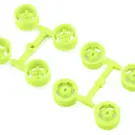 DS Racing DSC-MI-20W1-FL  DS Racing Kyosho Mini Z 11mm Wide Drift Rims (1/2/3/4 Offset) (Flu Lime)