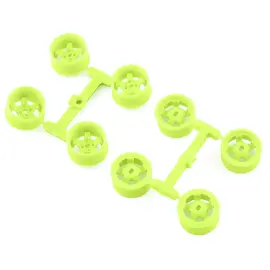 DS Racing DSC-MI-20W1-FL  DS Racing Kyosho Mini Z 11mm Wide Drift Rims (1/2/3/4 Offset) (Flu Lime)