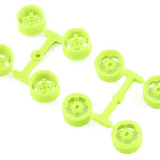 DS Racing DSC-MI-20W1-FL  DS Racing Kyosho Mini Z 11mm Wide Drift Rims (1/2/3/4 Offset) (Flu Lime)