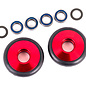 Traxxas TRA9461R  Red Aluminum Wheelie Bar Wheels Bandit Rustler Stampede 2WD  (2)