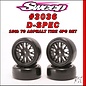 SWEEP SWP3036218P D36 D-SPEC Asphalt TC tire Black 12 Spoke 4pc set