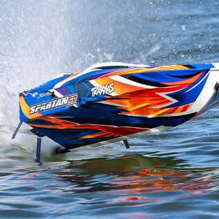 Traxxas TRA103076-4 Red Spartan Brushless 36" Self Righting Boat RTR