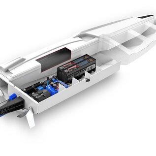 Traxxas TRA103076-4 Red Spartan Brushless 36" Self Righting Boat RTR