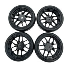 SWEEP SWP3036218P D36 D-SPEC Asphalt TC tire Black 12 Spoke 4pc set