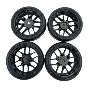 SWEEP SWP3036218P D36 D-SPEC Asphalt TC tire Black 12 Spoke 4pc set