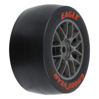 Proline Racing PRO1030410 1/12 Goodyear Eagle SS Tire F/R MTD Gray Wheels (4): Losi NASCAR