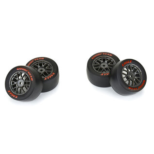 Proline Racing PRO1030410 1/12 Goodyear Eagle SS Tire F/R MTD Gray Wheels (4): Losi NASCAR