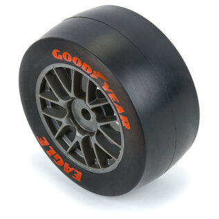 Proline Racing PRO1030410 1/12 Goodyear Eagle SS Tire F/R MTD Gray Wheels (4): Losi NASCAR