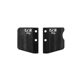 Team Associated ASC32091 RC10TC8 FT Steel Front And Rear Short Battery Weight Set, 60g