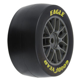 Proline Racing PRO1030411 1/12 Goodyear Eagle Soft Tire F/R MTD Gray Wheels (4): Losi NASCAR
