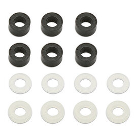 Team Associated ASC6466  Shock Downstops, (travel limiters)  1/8 1/16 1/32
