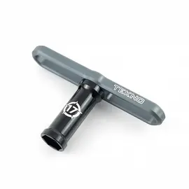 Tekno RC TKR1116B 17mm Wheel Wrench and Shock Cap Tool (long shank, aluminum)