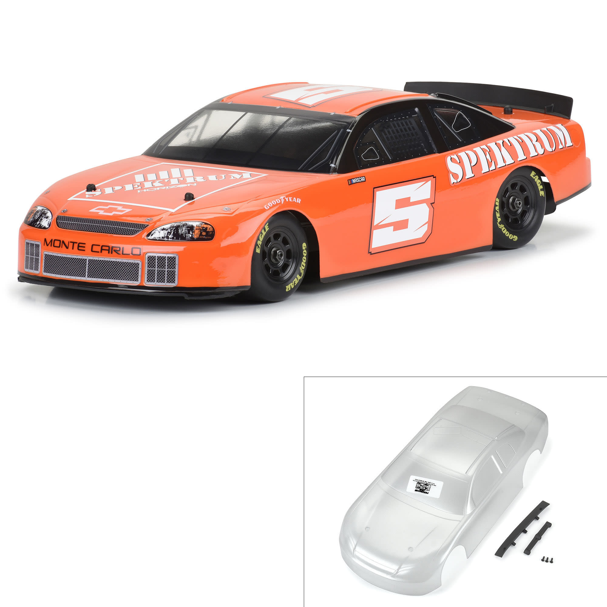 PRO370917 Pre-Cut 1990 Chevy Lumina Clear for Losi NASCAR Racecar
