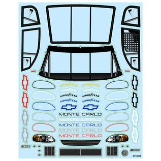Proline Racing PRO371317Pre-Cut 1997 Chevy Monte Carlo Clear for Losi NASCAR Racecar