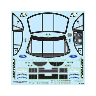 Proline Racing PRO371017 Pre-Cut 1996 Ford Thunderbird Clear Body for Losi NASCAR Racecar