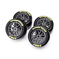 Proline Racing PRO1030411 1/12 Goodyear Eagle Soft Tire F/R MTD Gray Wheels (4): Losi NASCAR