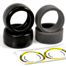 Exotek Racing EXO2193  Exotek F1 1/10 Rubber Tires- Front V2 40X (YELLOW-FIRM)