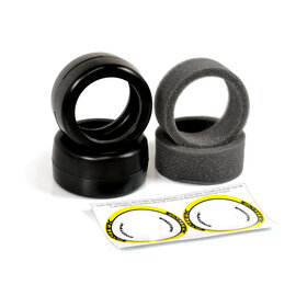 Exotek Racing EXO2193  Exotek F1 1/10 Rubber Tires- Front V2 40X (YELLOW-FIRM)