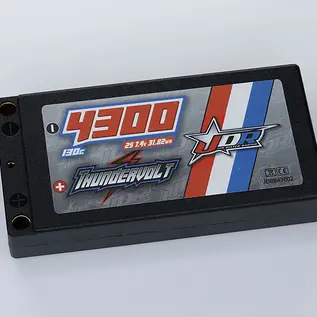 JDR JDRB43002  JDR 4300mah 130C Shorty 2S 7.4v Lipo Battery