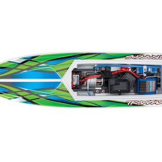 Traxxas TRA38104-8  Green Blast RTR Boat w/USB-C