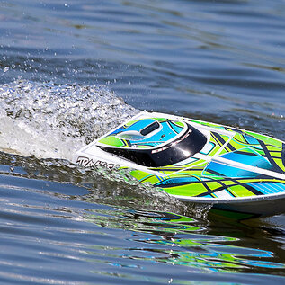 Traxxas TRA38104-8  Green Blast RTR Boat w/USB-C