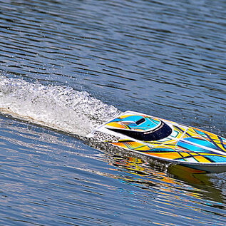 Traxxas TRA38104-8  Orange Blast RTR Boat w/USB-C