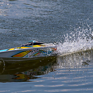 Traxxas TRA38104-8  Orange Blast RTR Boat w/USB-C