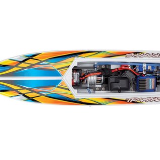 Traxxas TRA38104-8  Orange Blast RTR Boat w/USB-C