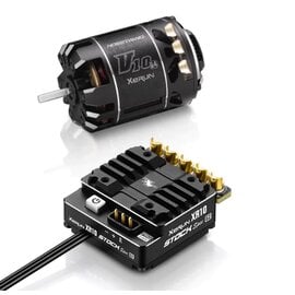 Hobbywing HWI38020380 Xerun Combo XR10 Stock 2S G2 ESC & V10 G3R 25.5T Motor