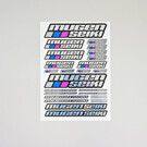 Mugen Seiki MUGP0403a Mugen Seiki Chrome Decal Sheet (Large)