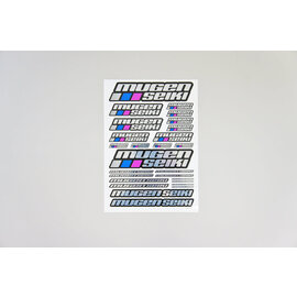 Mugen Seiki MUGP0403a Mugen Seiki Chrome Decal Sheet (Large)