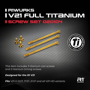 R1wurks R1-020104  R1 Wurks V21 Full Titanium/ Titanium Screw (6)