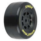 Proline Racing PRO1025910 1/12 Goodyear Eagle Truck/Retro Tire F/R MTD Blk Wheels (4): NASCAR