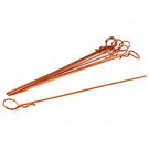 Integy C26260ORANGE  Anodized ORANGE Bent-Up Body Clips (8) For 1/10 RC Cars & Trucks